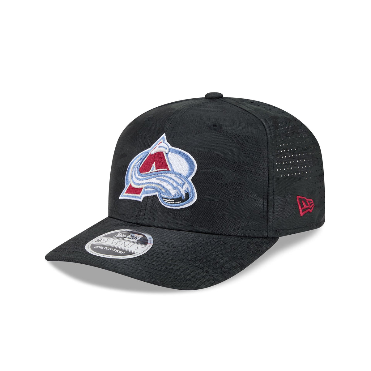 Colorado Avalanche Black Camo Performance 9SEVENTY Stretch-Snap Hat