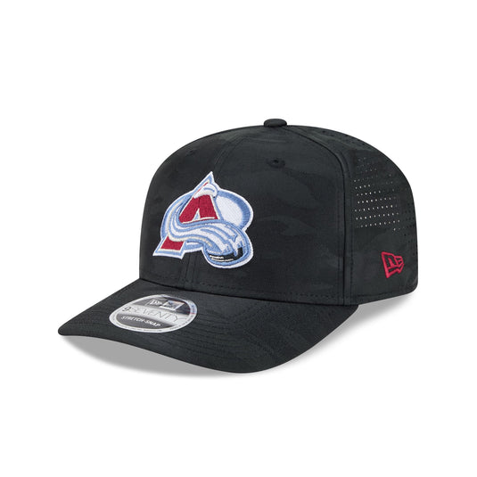 Colorado Avalanche Black Camo Performance 9SEVENTY Stretch-Snap Hat