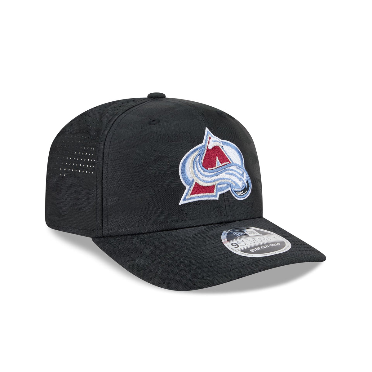 Colorado Avalanche Black Camo Performance 9SEVENTY Stretch-Snap Hat