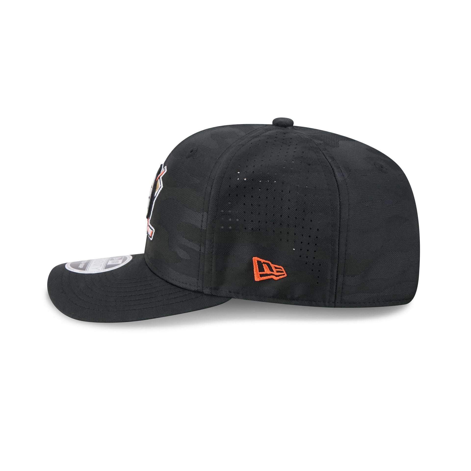 Anaheim Ducks Black Camo Performance 9SEVENTY Stretch-Snap Hat