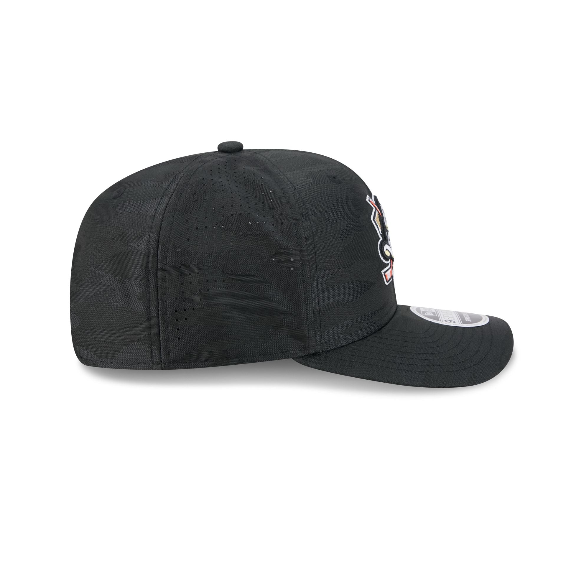 Anaheim Ducks Black Camo Performance 9SEVENTY Stretch-Snap Hat