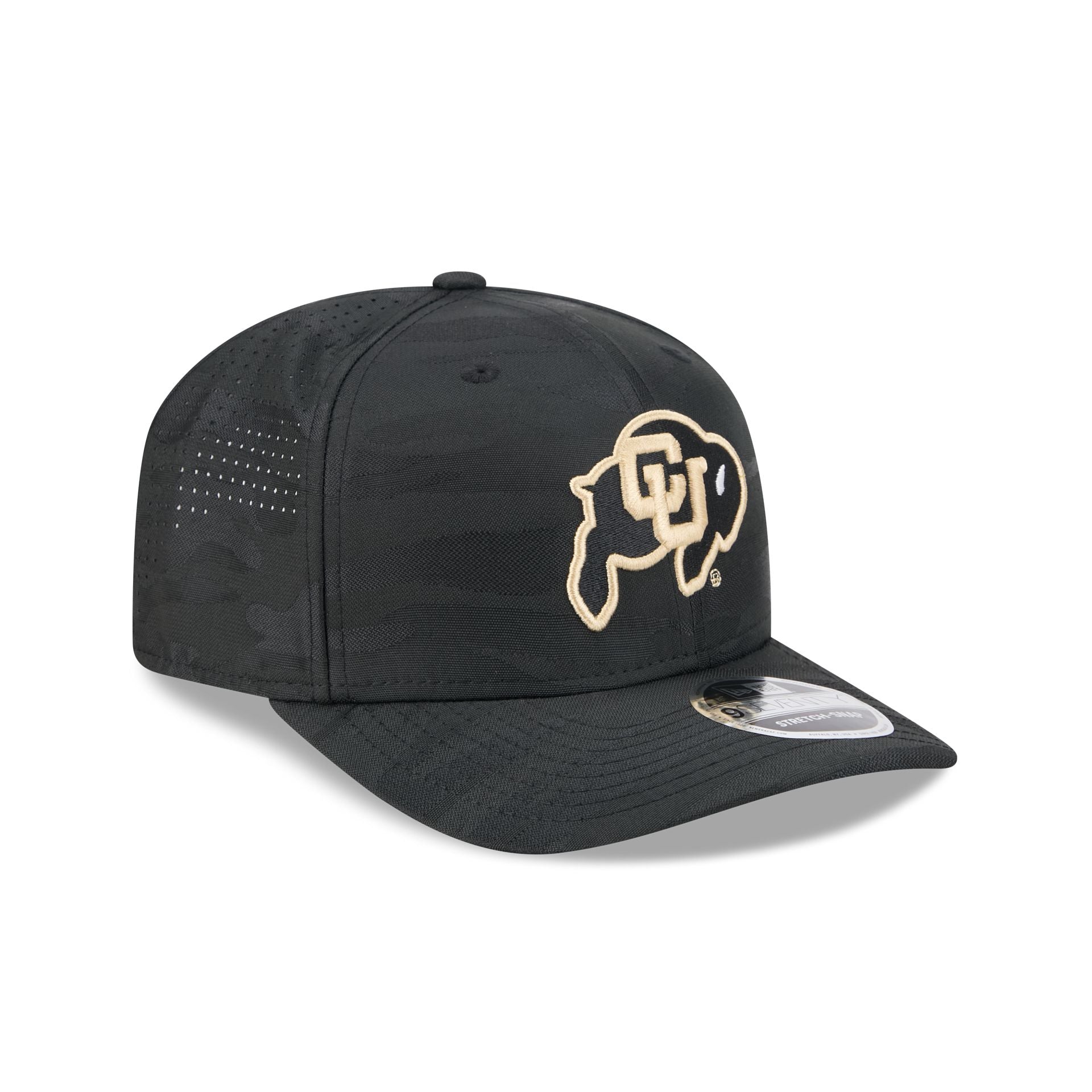 Colorado Buffaloes Black Camo Performance 9SEVENTY Stretch-Snap Hat