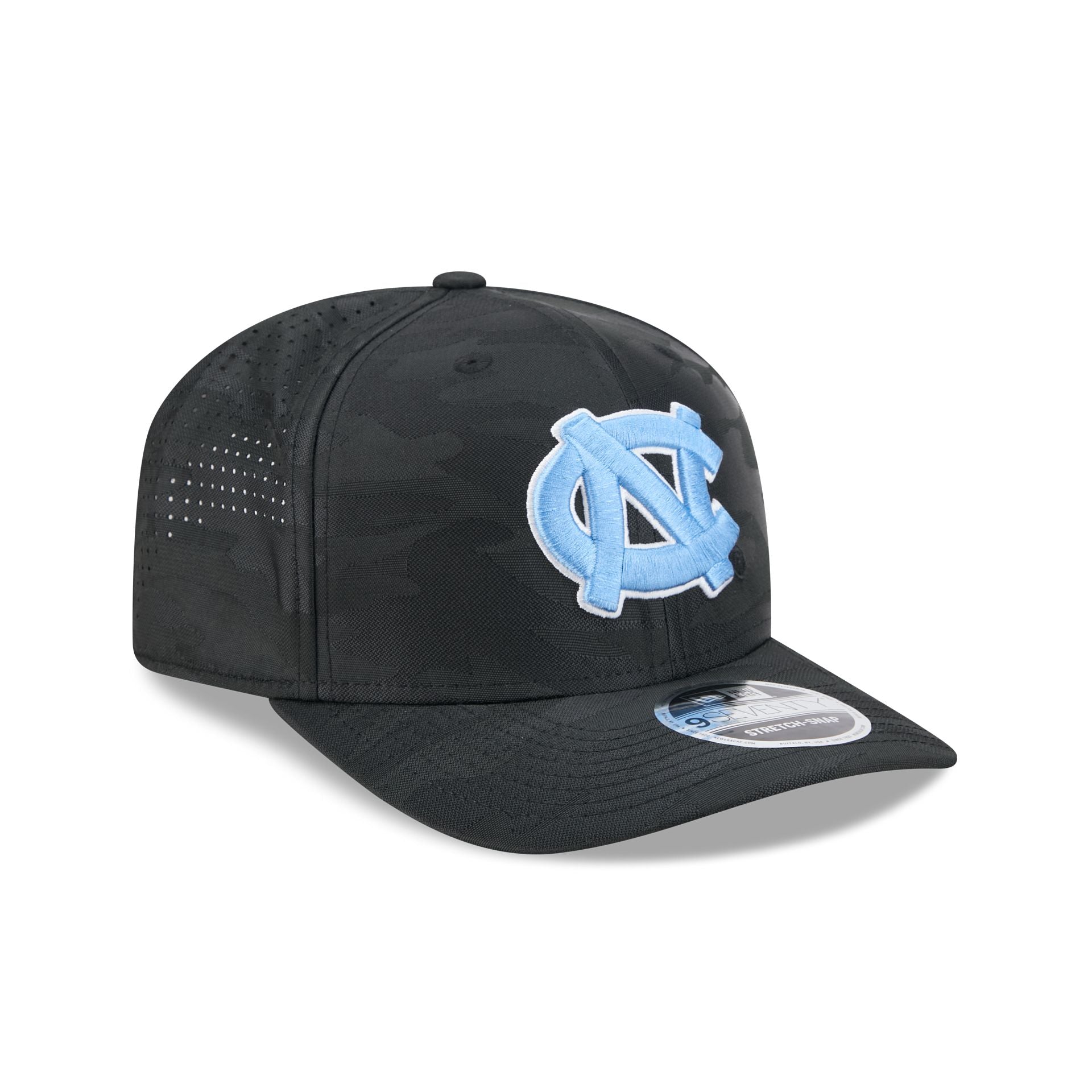 North Carolina Tar Heels Black Camo Performance 9SEVENTY Stretch-Snap Hat