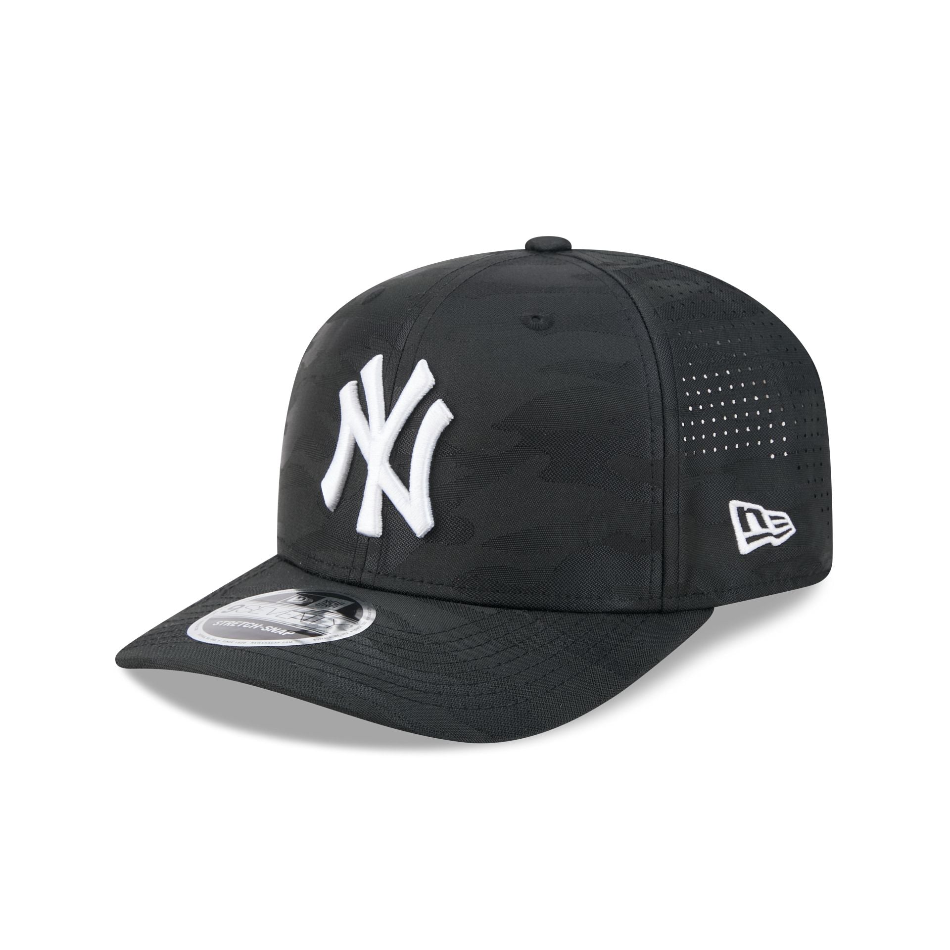New York Yankees Black Camo Performance 9SEVENTY Stretch-Snap Hat