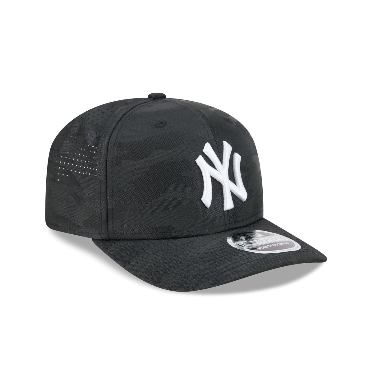 New York Yankees Black Camo Performance 9SEVENTY Stretch-Snap Hat
