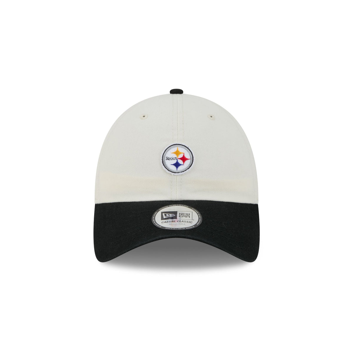 Pittsburgh Steelers Mini Logo Chrome White Casual Classic Adjustable Hat