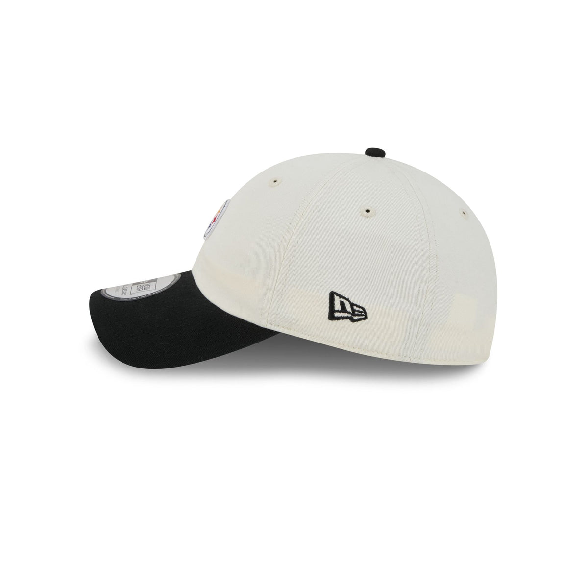 Pittsburgh Steelers Mini Logo Chrome White Casual Classic Adjustable Hat