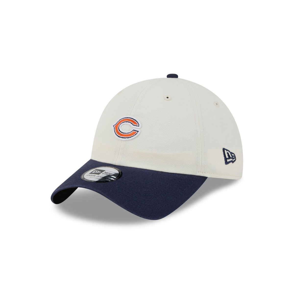Chicago Bears Mini Logo Chrome White Casual Classic Adjustable Hat