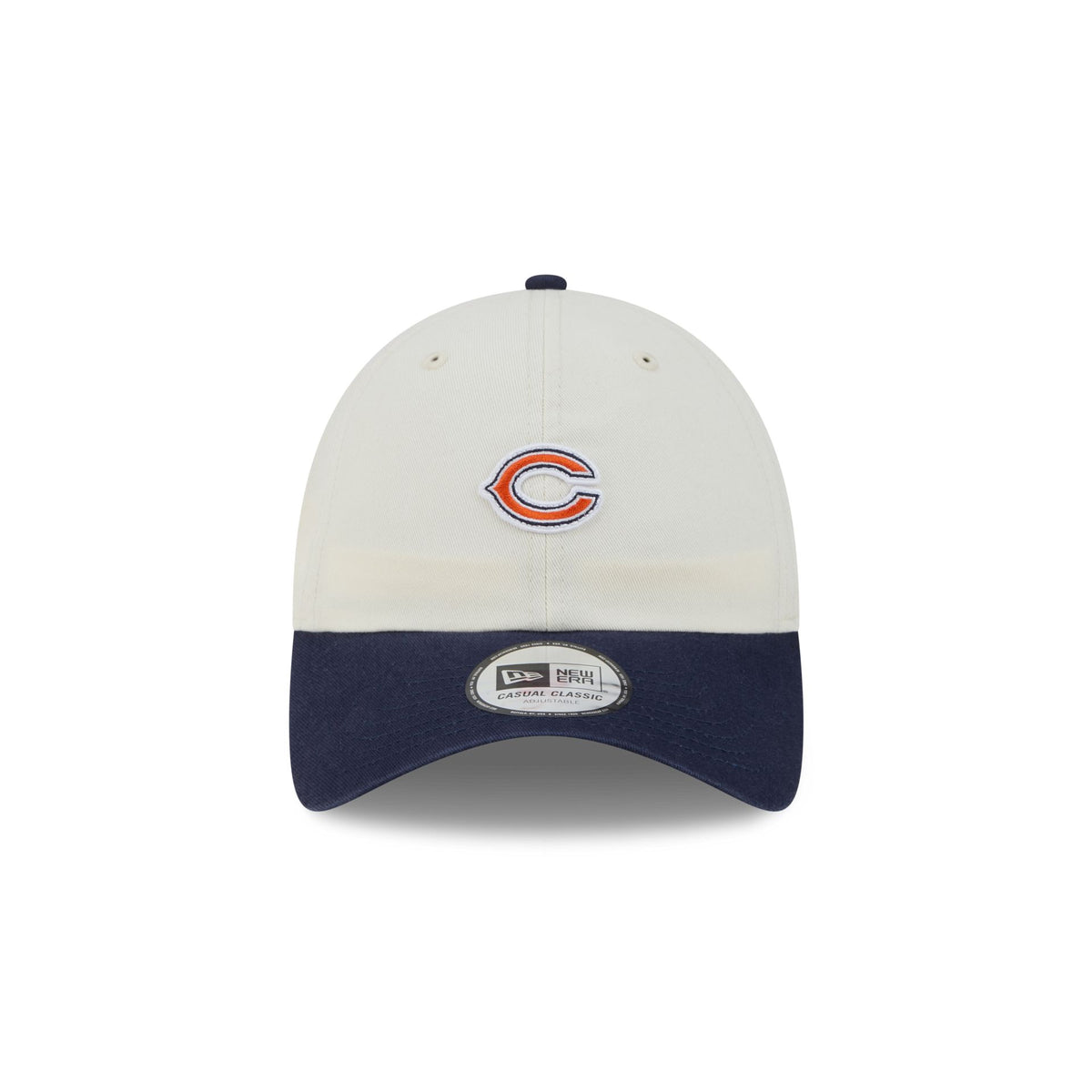 Chicago Bears Mini Logo Chrome White Casual Classic Adjustable Hat