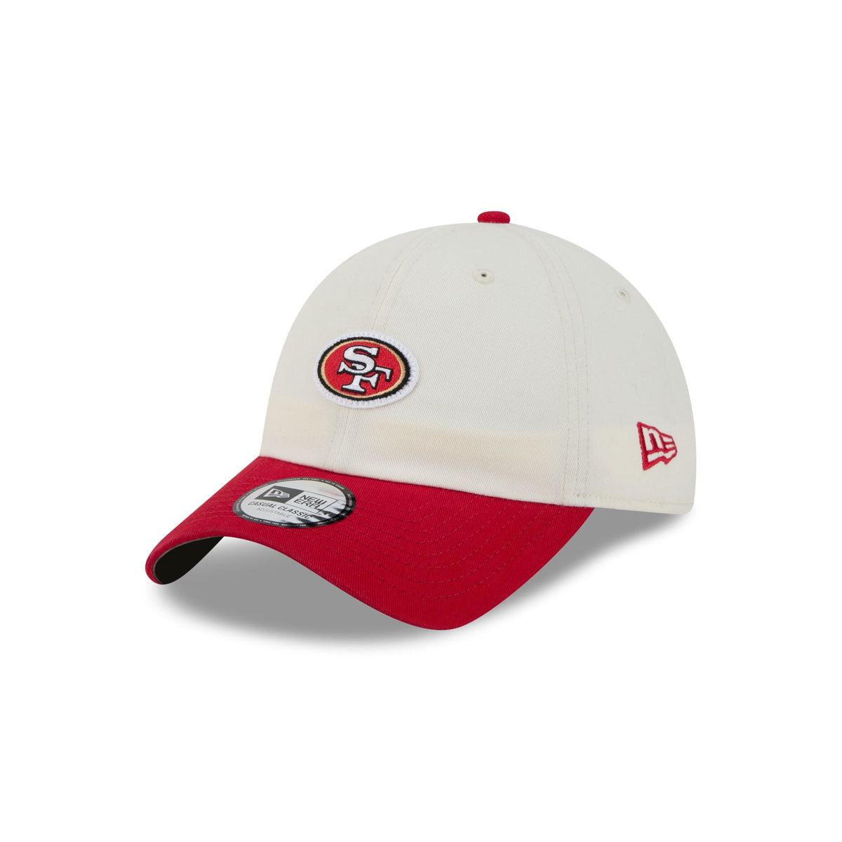 San Francisco 49ers Mini Logo Chrome White Casual Classic Adjustable Hat