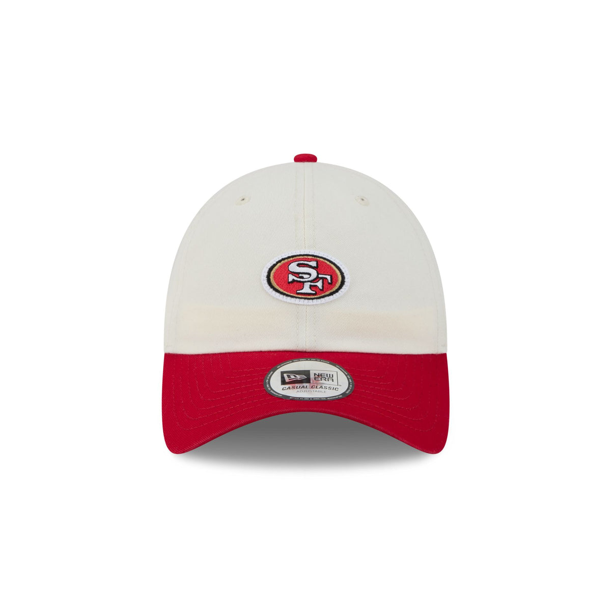 San Francisco 49ers Mini Logo Chrome White Casual Classic Adjustable Hat