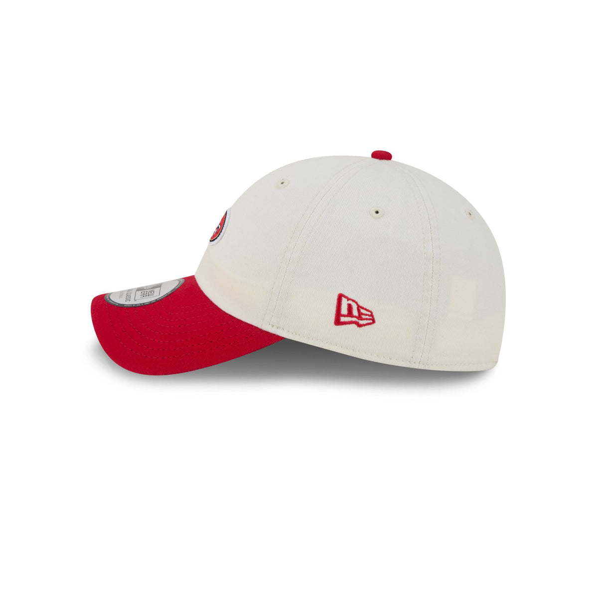 San Francisco 49ers Mini Logo Chrome White Casual Classic Adjustable Hat
