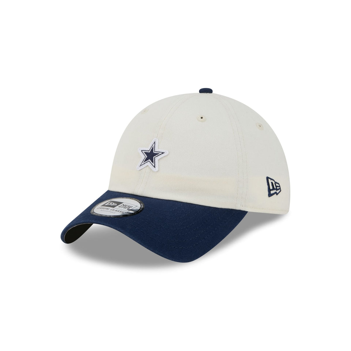 Dallas Cowboys Mini Logo Chrome White Casual Classic Adjustable Hat
