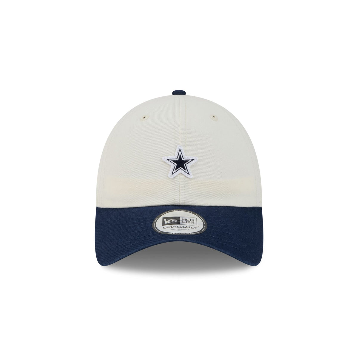 Dallas Cowboys Mini Logo Chrome White Casual Classic Adjustable Hat