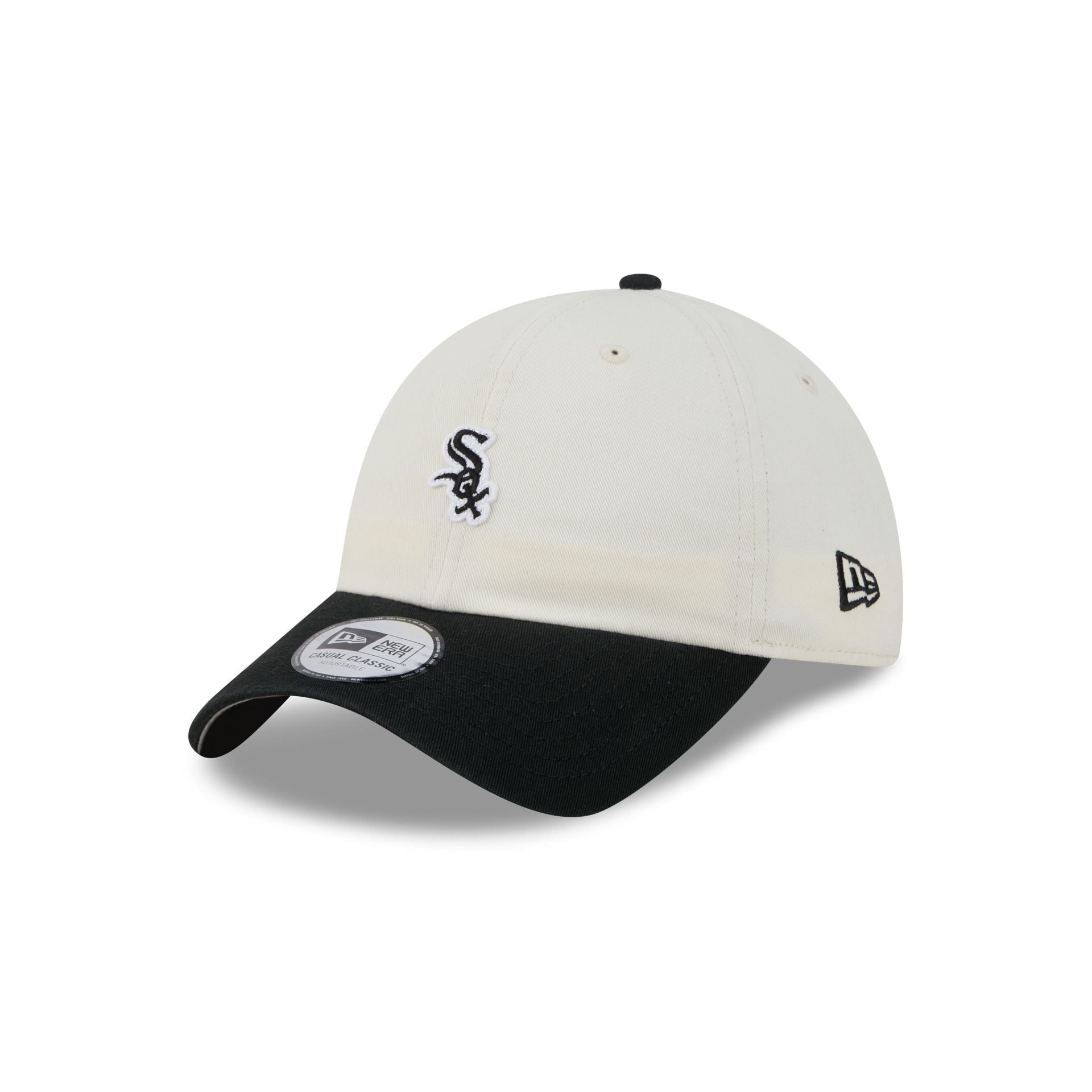 Chicago White Sox Mini Logo Chrome White Casual Classic Adjustable Hat