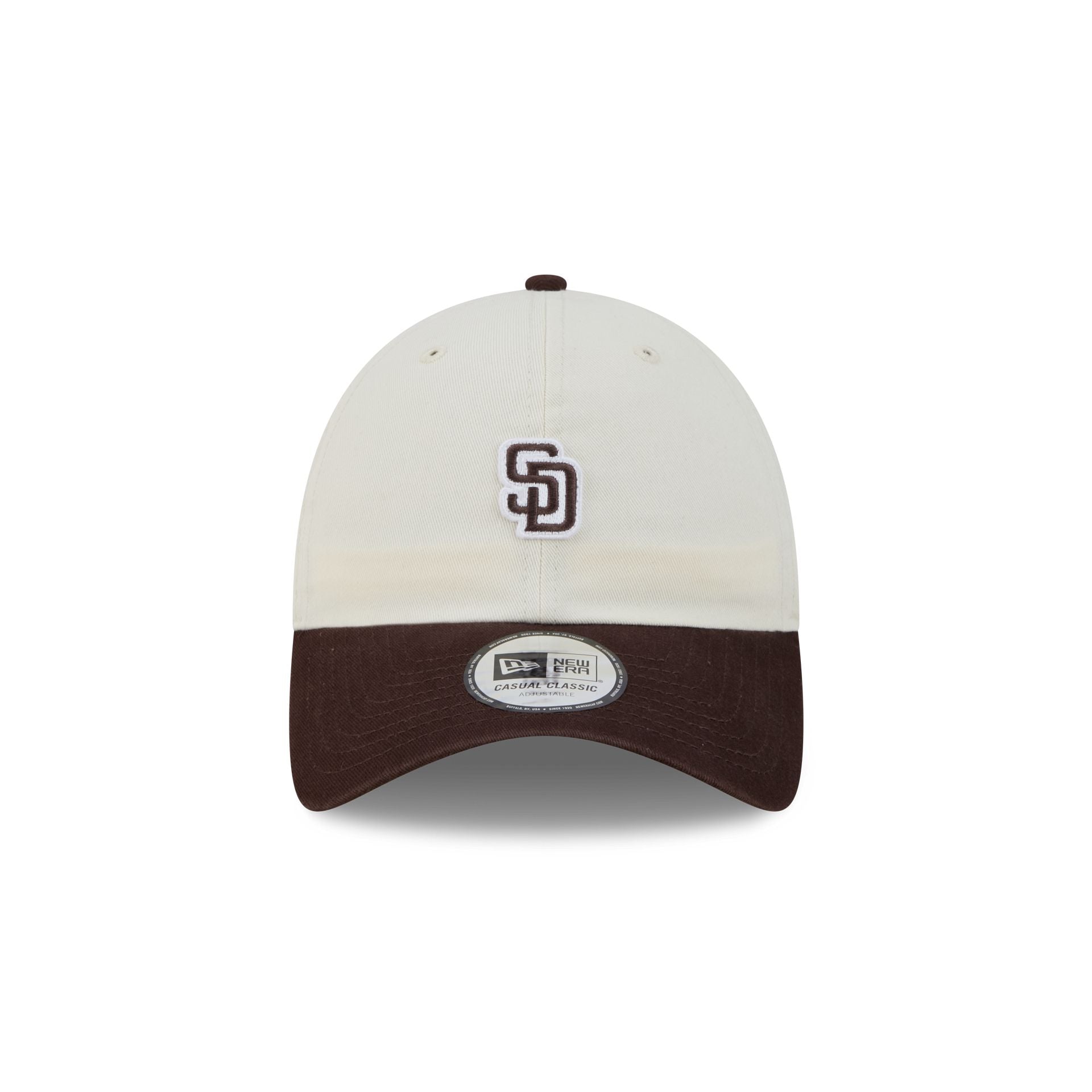 San Diego Padres Mini Logo Chrome White Casual Classic Adjustable Hat