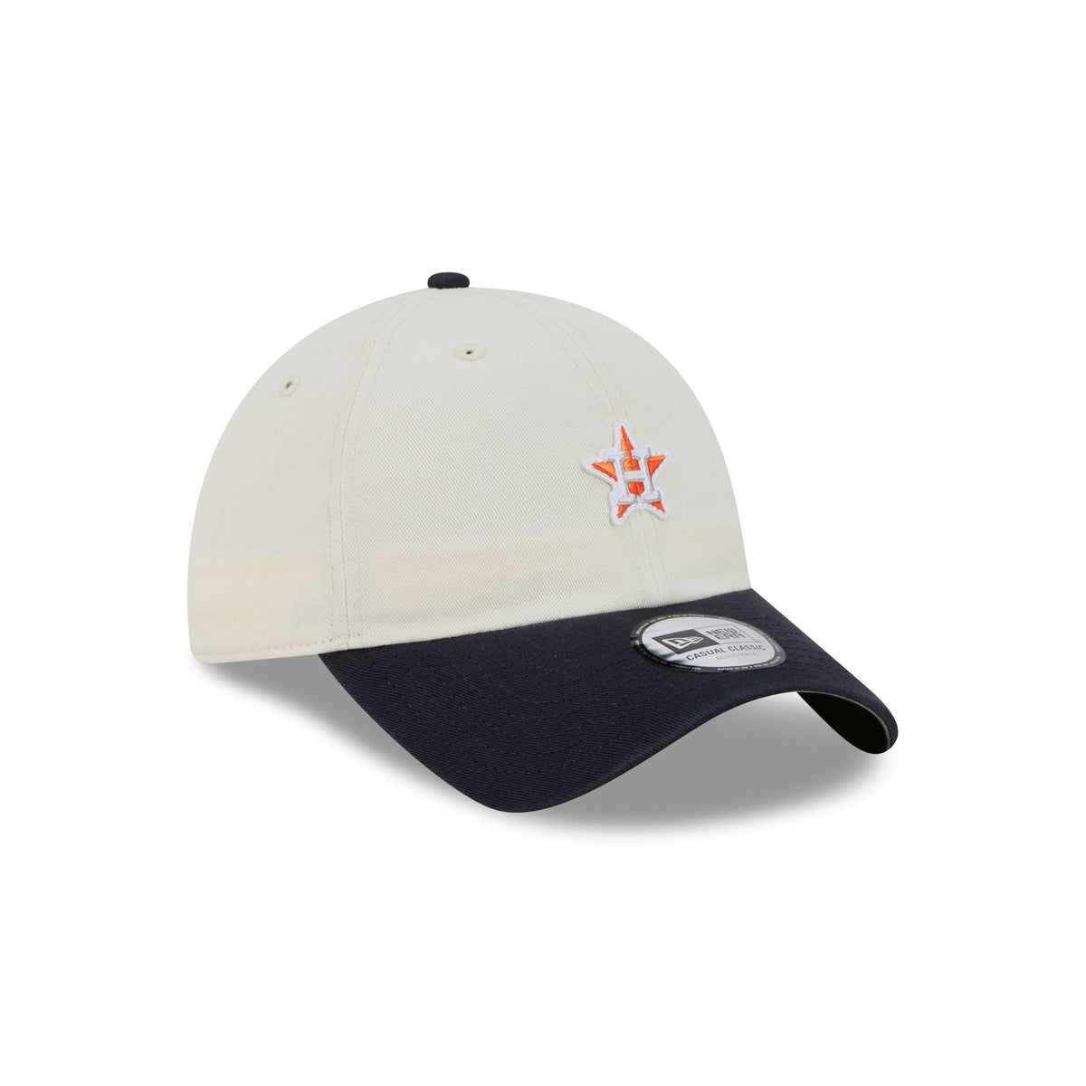 Houston Astros Mini Logo Chrome White Casual Classic Adjustable Hat