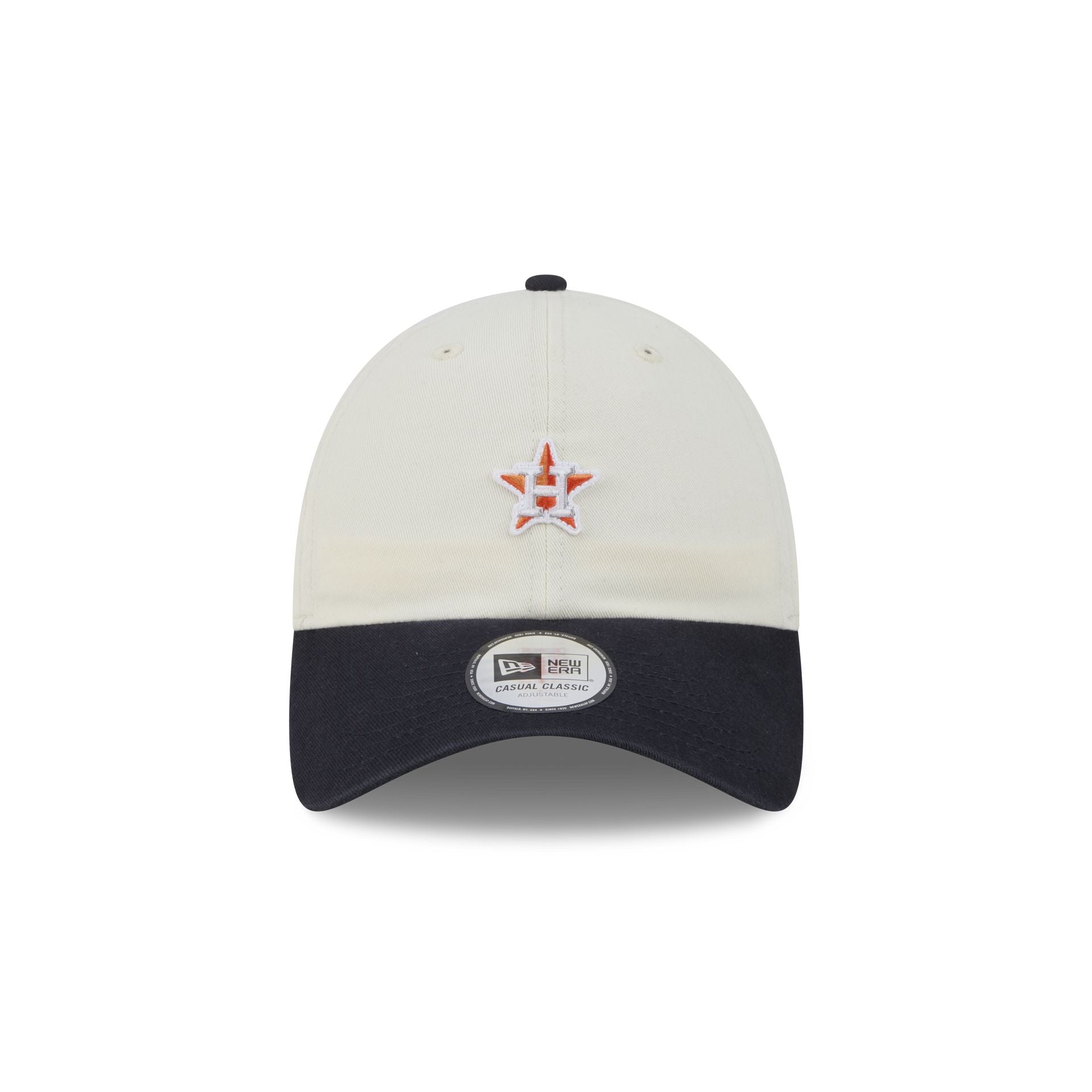 Houston Astros Mini Logo Chrome White Casual Classic Adjustable Hat