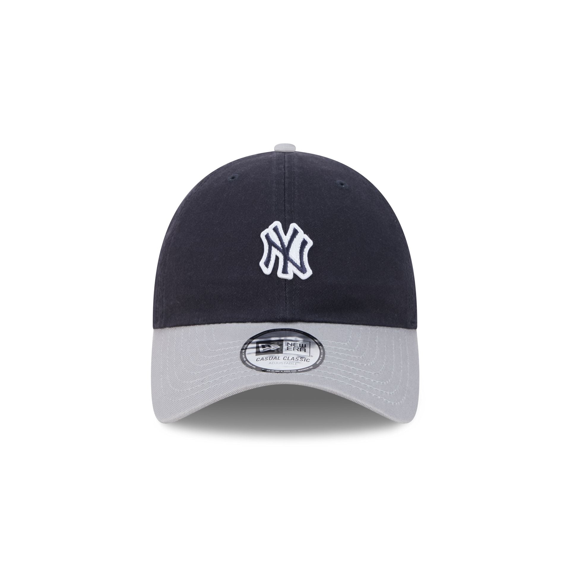 New York Yankees Mini Logo Two Tone Casual Classic Adjustable Hat