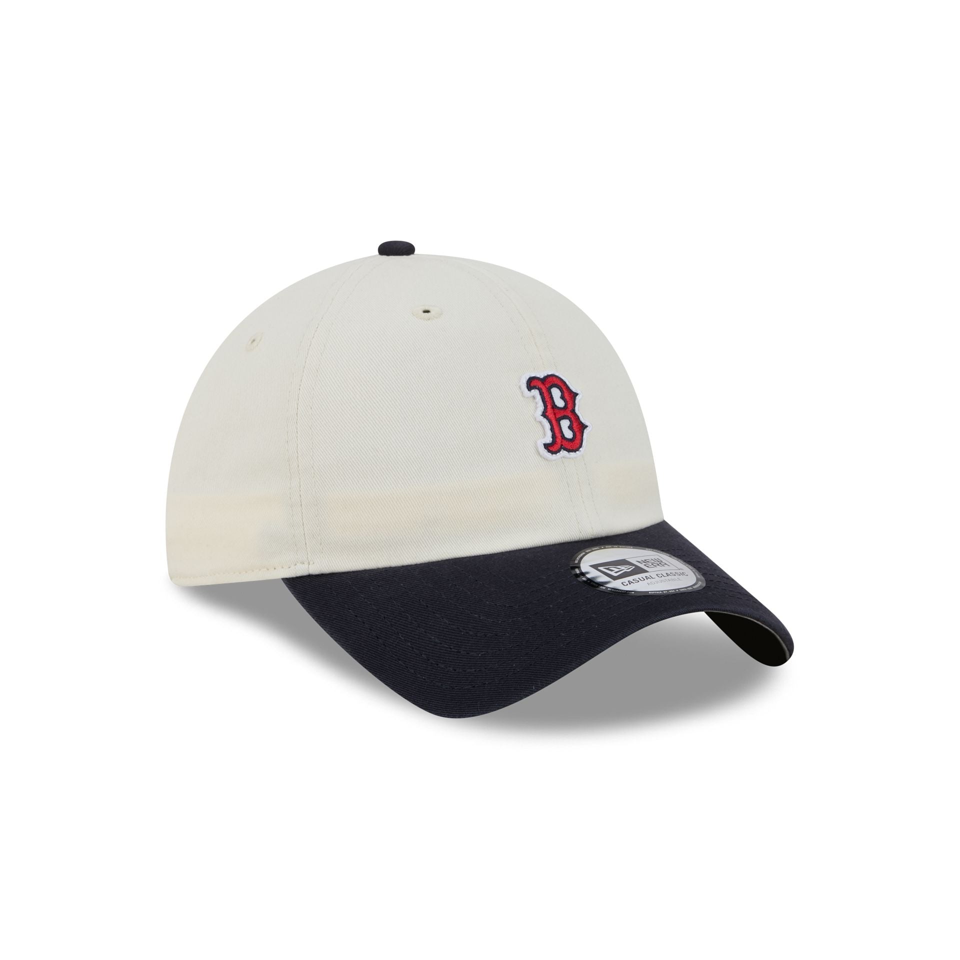 Boston Red Sox Mini Logo Chrome White Casual Classic Adjustable Hat
