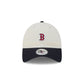 Boston Red Sox Mini Logo Chrome White Casual Classic Adjustable Hat