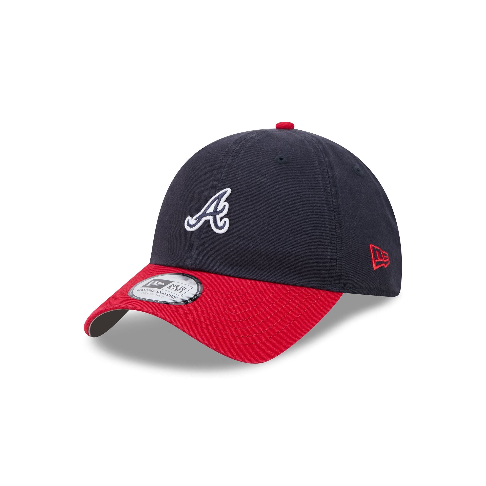 Atlanta Braves Mini Logo Two Tone Casual Classic Adjustable Hat