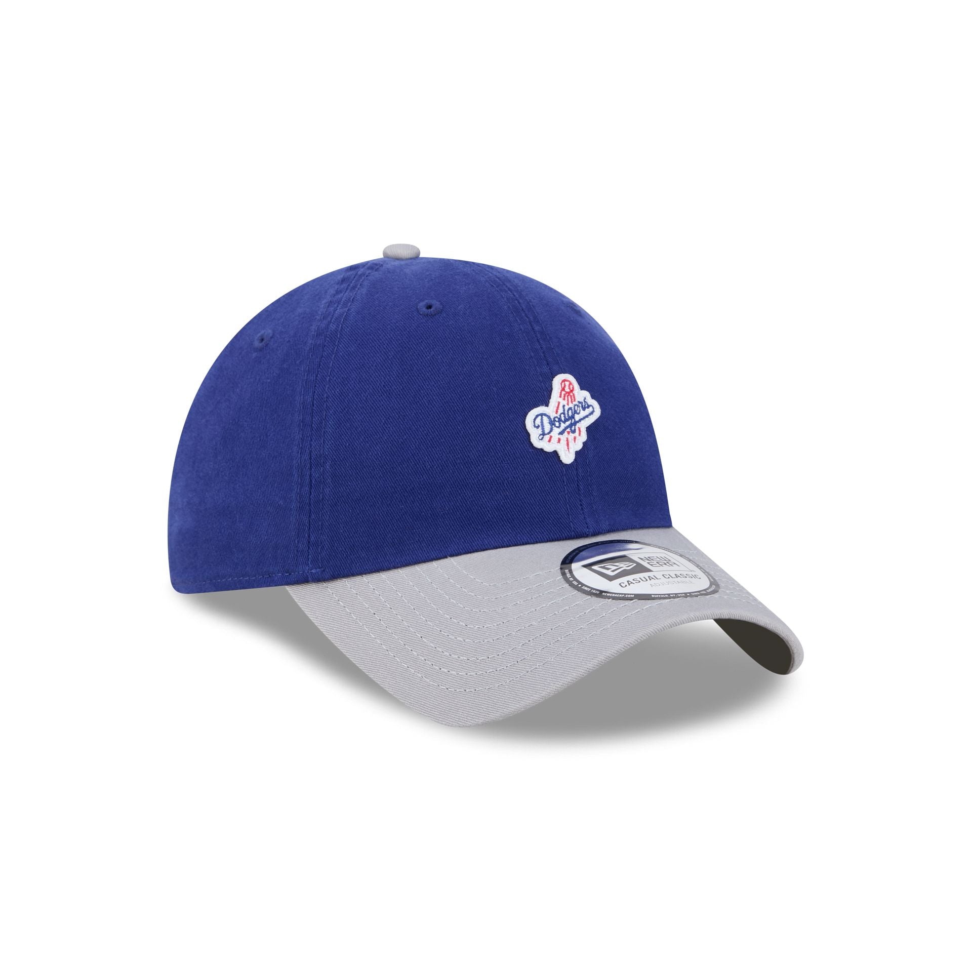 Los Angeles Dodgers Mini Logo Two Tone Casual Classic Adjustable Hat