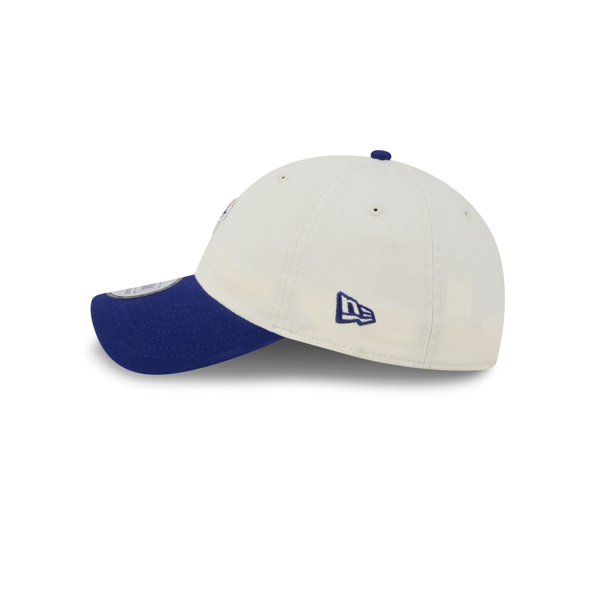Los Angeles Dodgers Mini Logo Chrome White Casual Classic Adjustable Hat