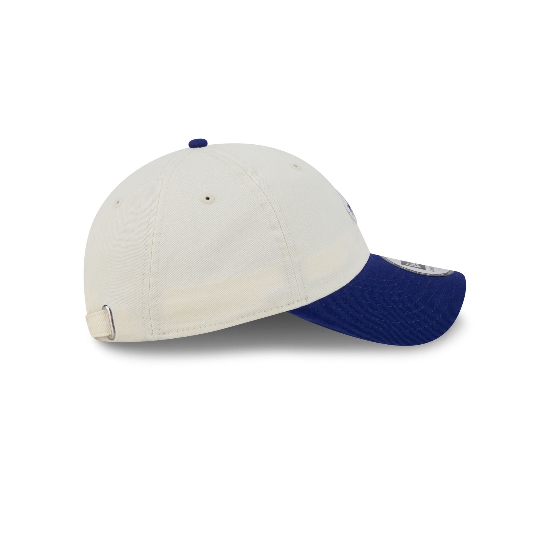 Los Angeles Dodgers Mini Logo Chrome White Casual Classic Adjustable Hat