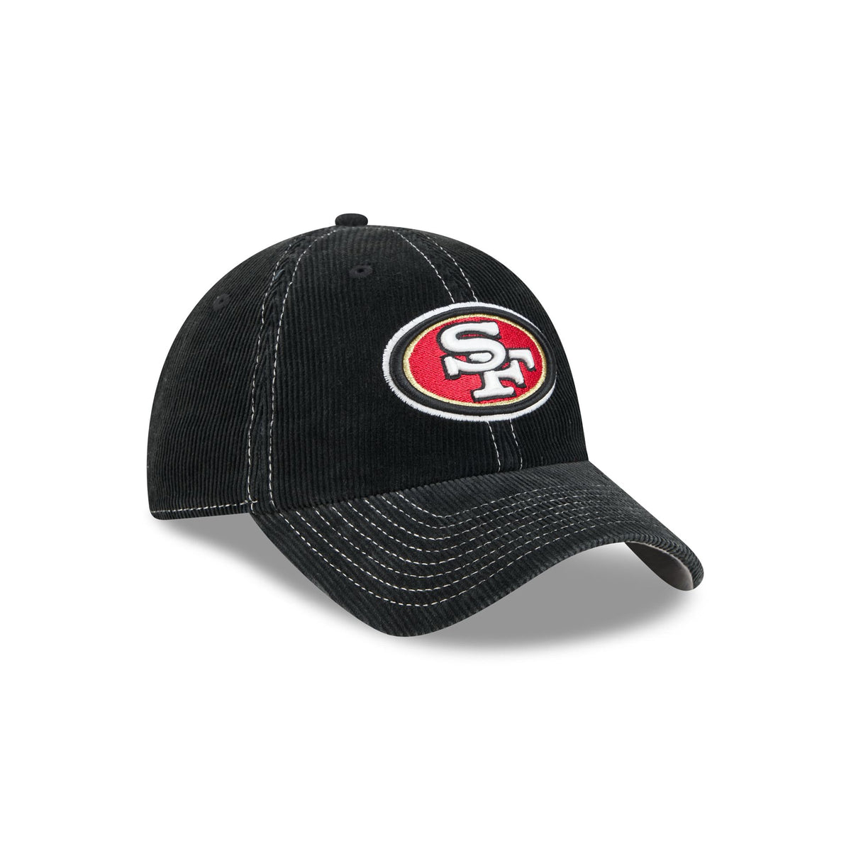 San Francisco 49ers Washed Black Corduroy Casual Classic Adjustable Hat