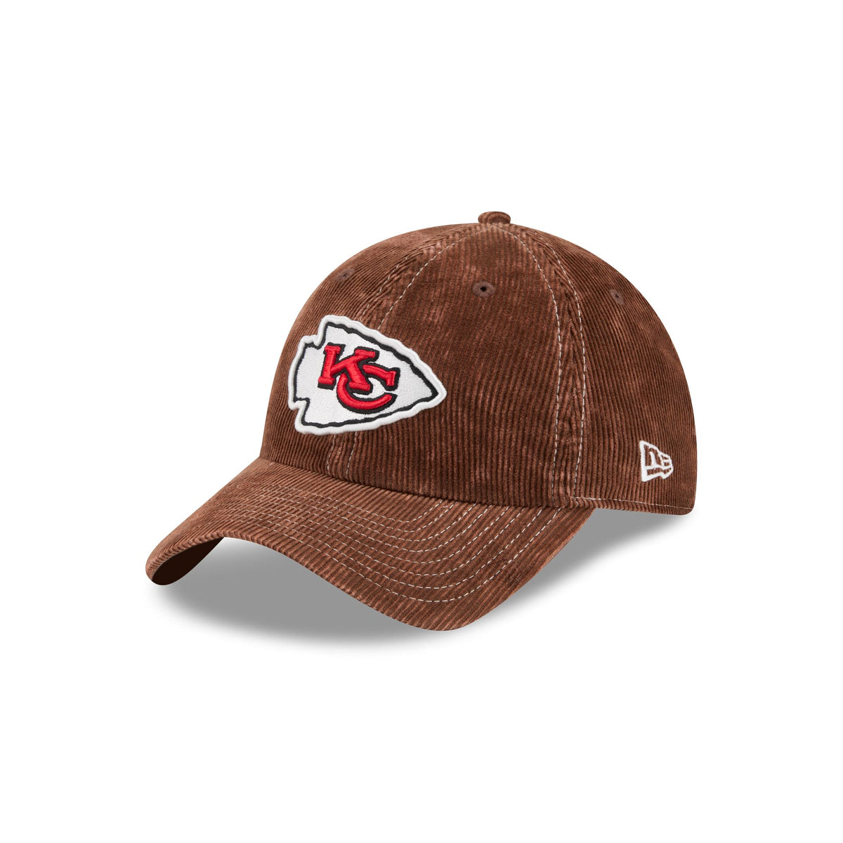 Kansas City Chiefs Washed Brown Corduroy Casual Classic Adjustable Hat
