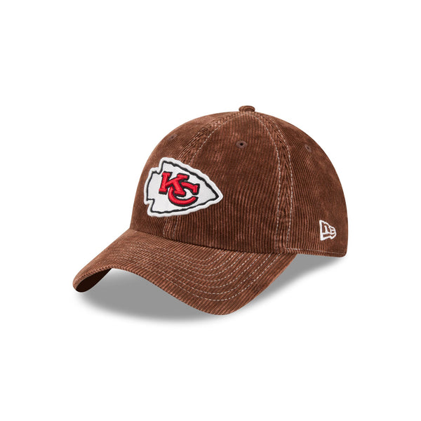 Kansas City Chiefs Washed Brown Corduroy Casual Classic Adjustable