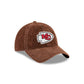 Kansas City Chiefs Washed Brown Corduroy Casual Classic Adjustable Hat