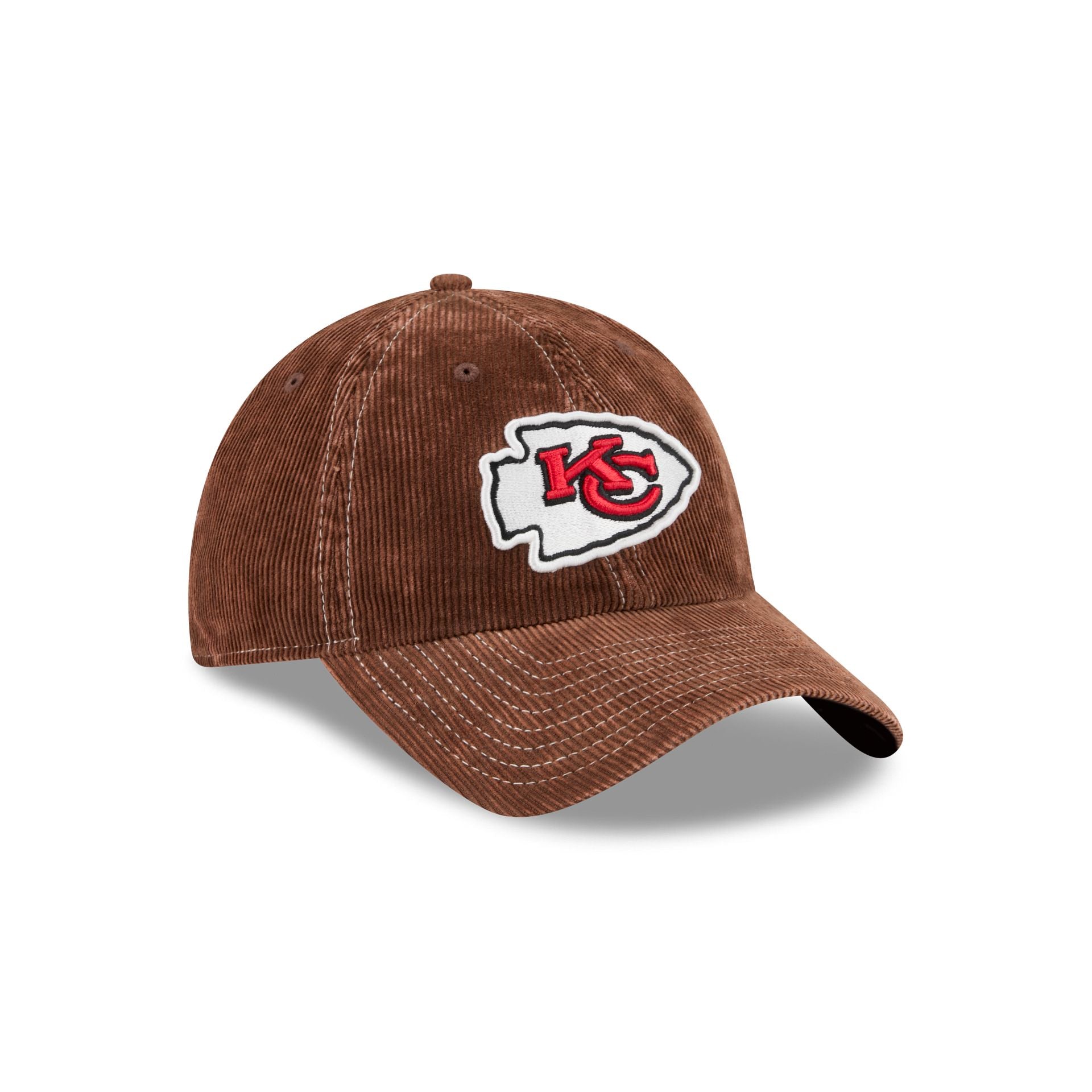 Kansas City Chiefs Washed Brown Corduroy Casual Classic Adjustable Hat