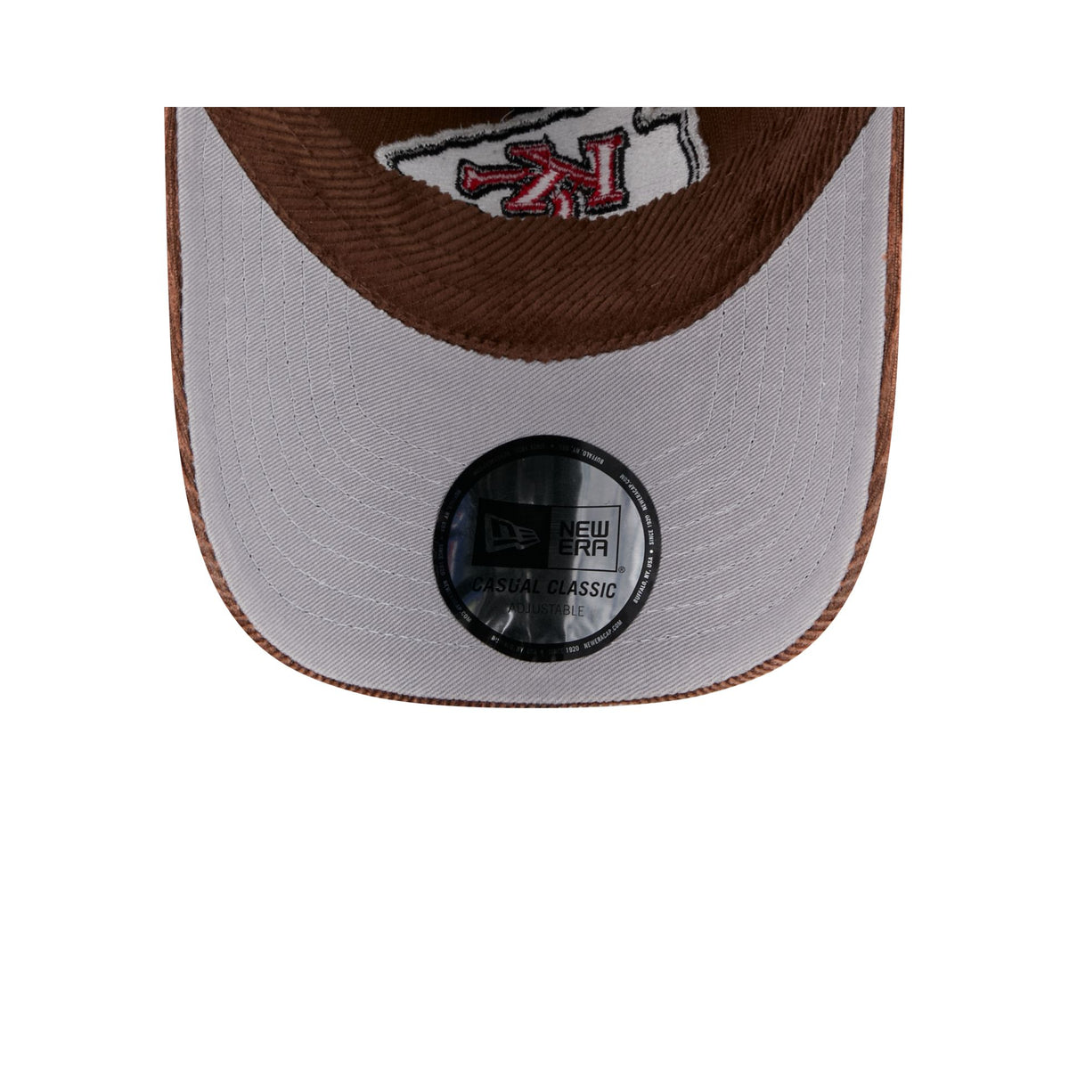 Kansas City Chiefs Washed Brown Corduroy Casual Classic Adjustable Hat