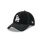 Los Angeles Dodgers Washed Black Corduroy Casual Classic Adjustable Hat