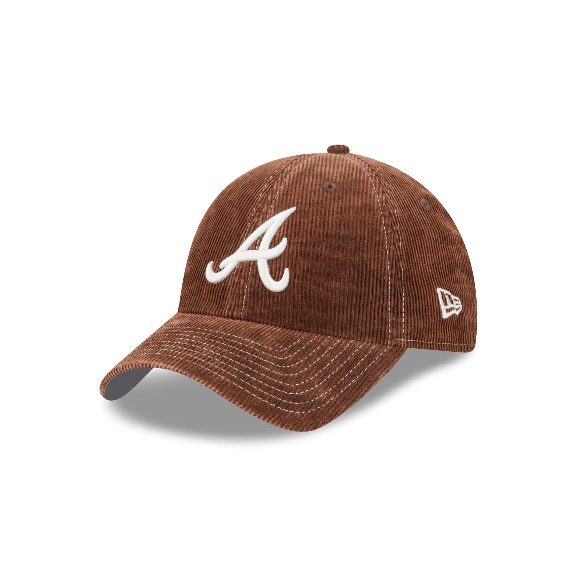 Atlanta Braves Washed Brown Corduroy Casual Classic Adjustable Hat