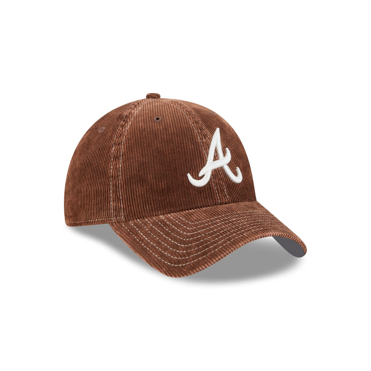 Atlanta Braves Washed Brown Corduroy Casual Classic Adjustable Hat