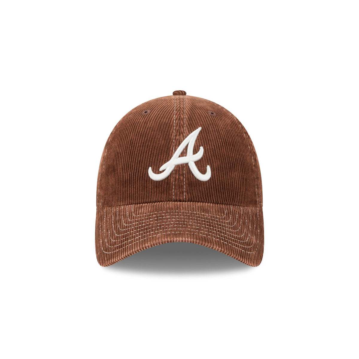 Atlanta Braves Washed Brown Corduroy Casual Classic Adjustable Hat