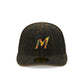 Just Caps Tie Dye Logo Miami Marlins 59FIFTY Fitted Hat