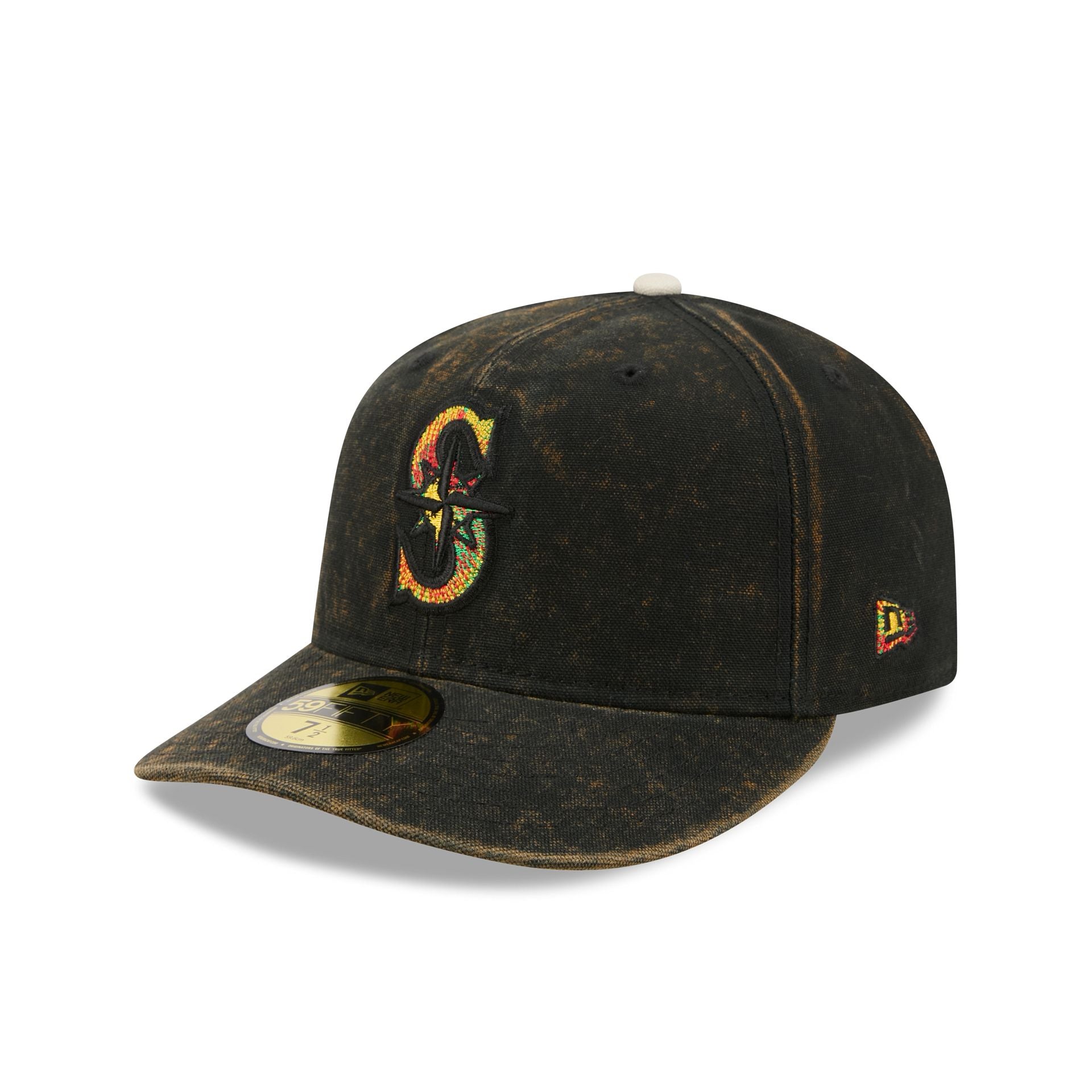 Just Caps Tie Dye Logo Seattle Mariners 59FIFTY Fitted Hat – New