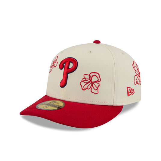 Philadelphia Phillies Floral Outline 59FIFTY Fitted Hat - New Era Cap