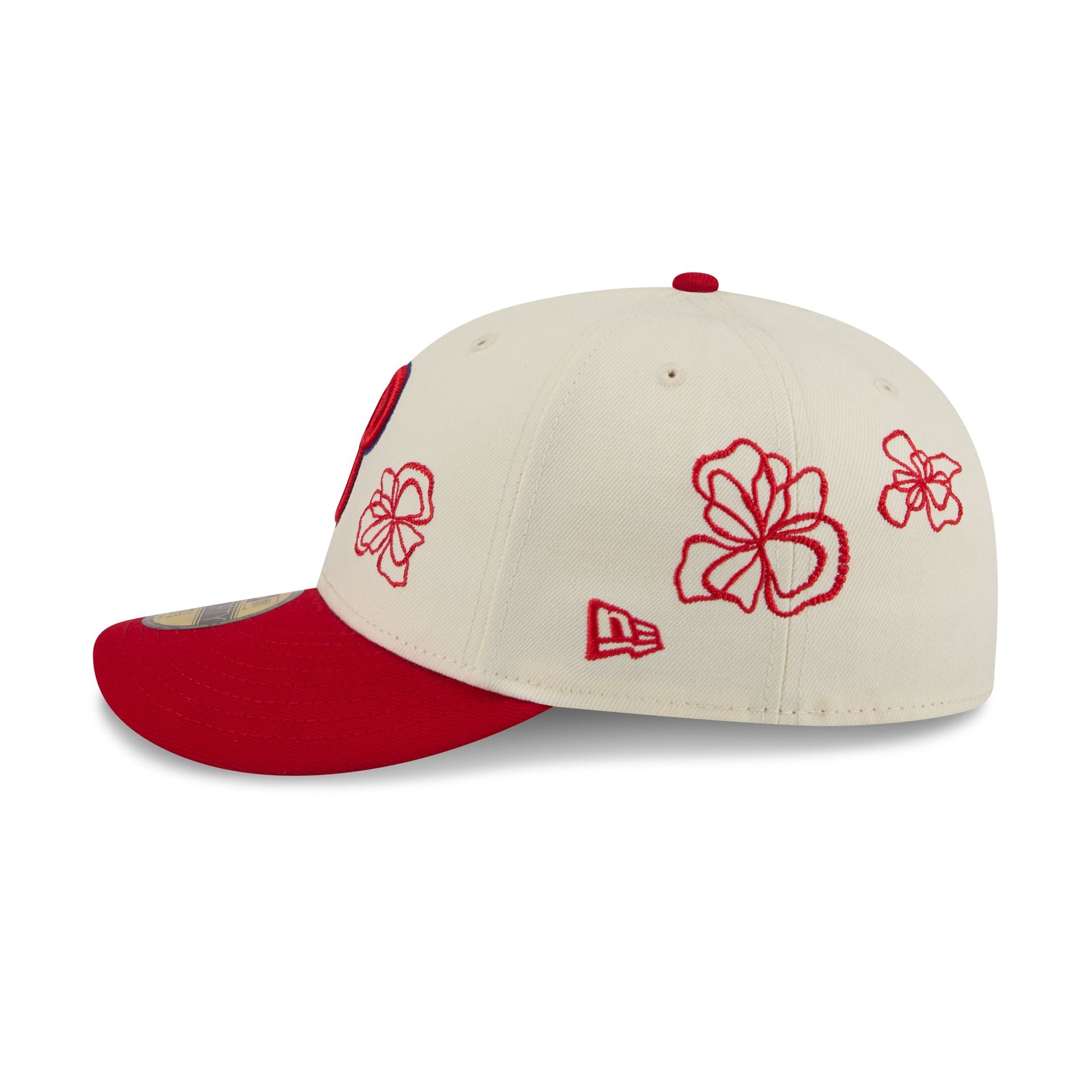 Philadelphia Phillies Floral Outline 59FIFTY Fitted Hat