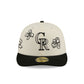 Colorado Rockies Floral Outline 59FIFTY Fitted Hat