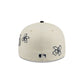 Cleveland Guardians Floral Outline 59FIFTY Fitted Hat