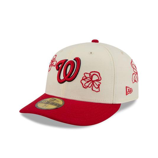 Washington Nationals Floral Outline 59FIFTY Fitted Hat - New Era Cap