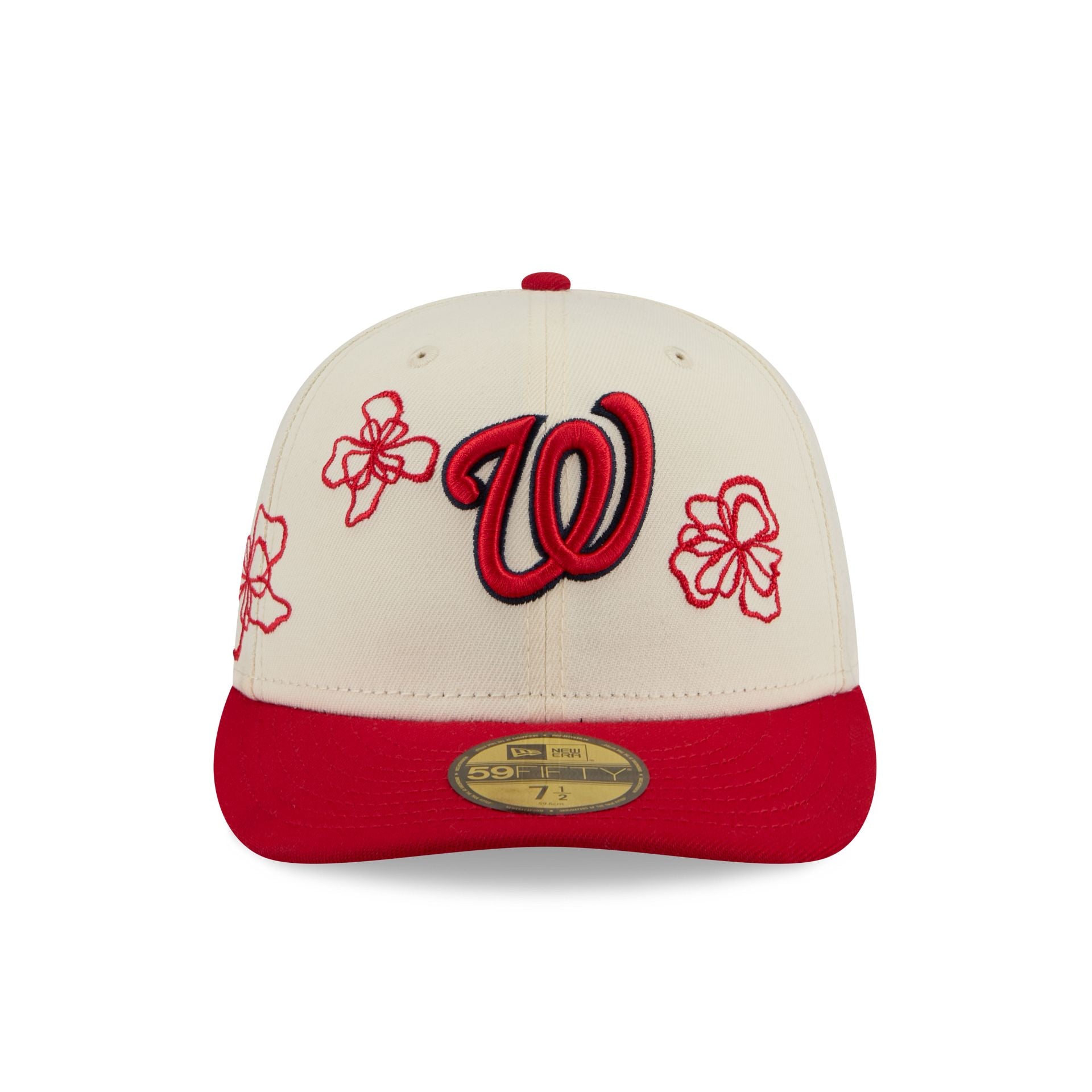 Washington Nationals Floral Outline 59FIFTY Fitted Hat