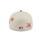 Washington Nationals Floral Outline 59FIFTY Fitted Hat