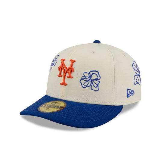 New York Mets Floral Outline 59FIFTY Fitted Hat - New Era Cap