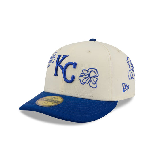 Kansas City Royals Floral Outline 59FIFTY Fitted Hat - New Era Cap